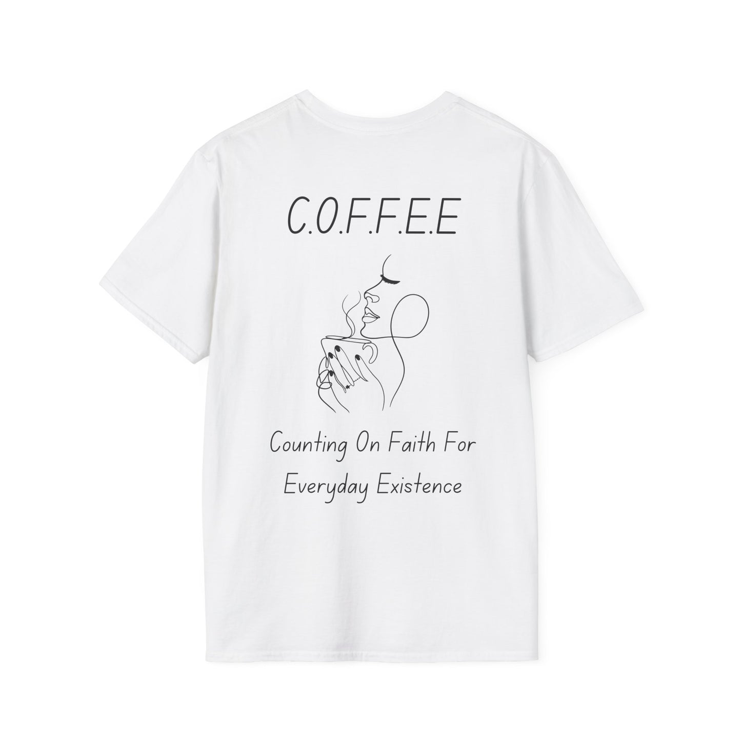 Specialty Adult Coffee Christian Blue Words & Woman Image