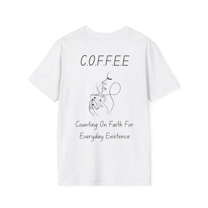 Specialty Adult Coffee Christian Blue Words & Woman Image