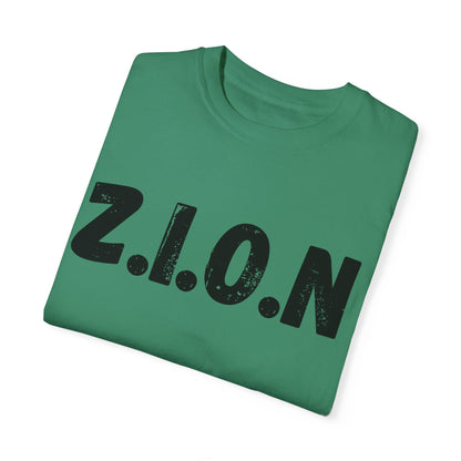 Adult Zion Black Words & Image
