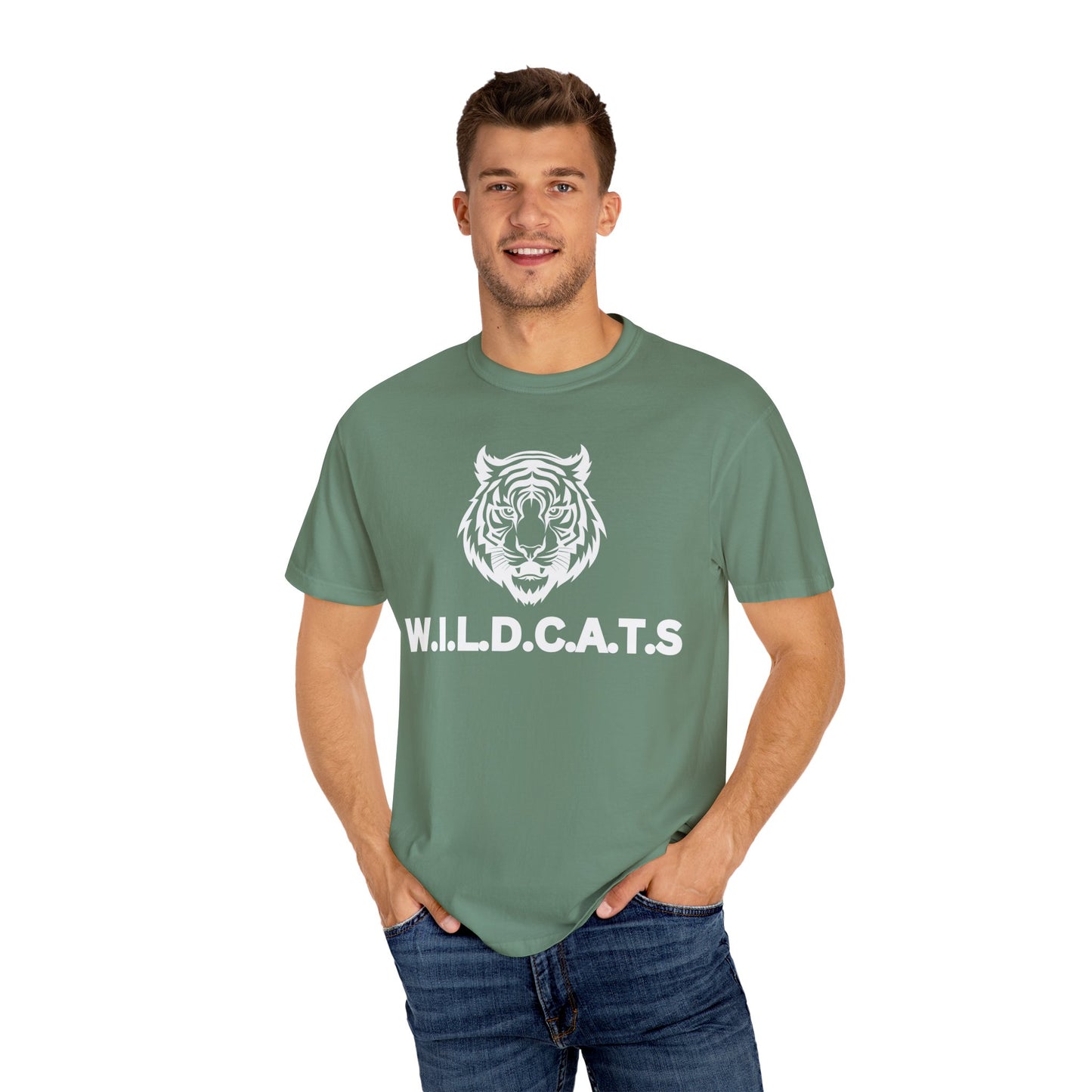 Wildcats Christian White Letters & Picture Specialty
