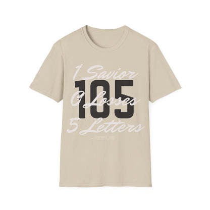 Adult 105 Christian White and Black Letters