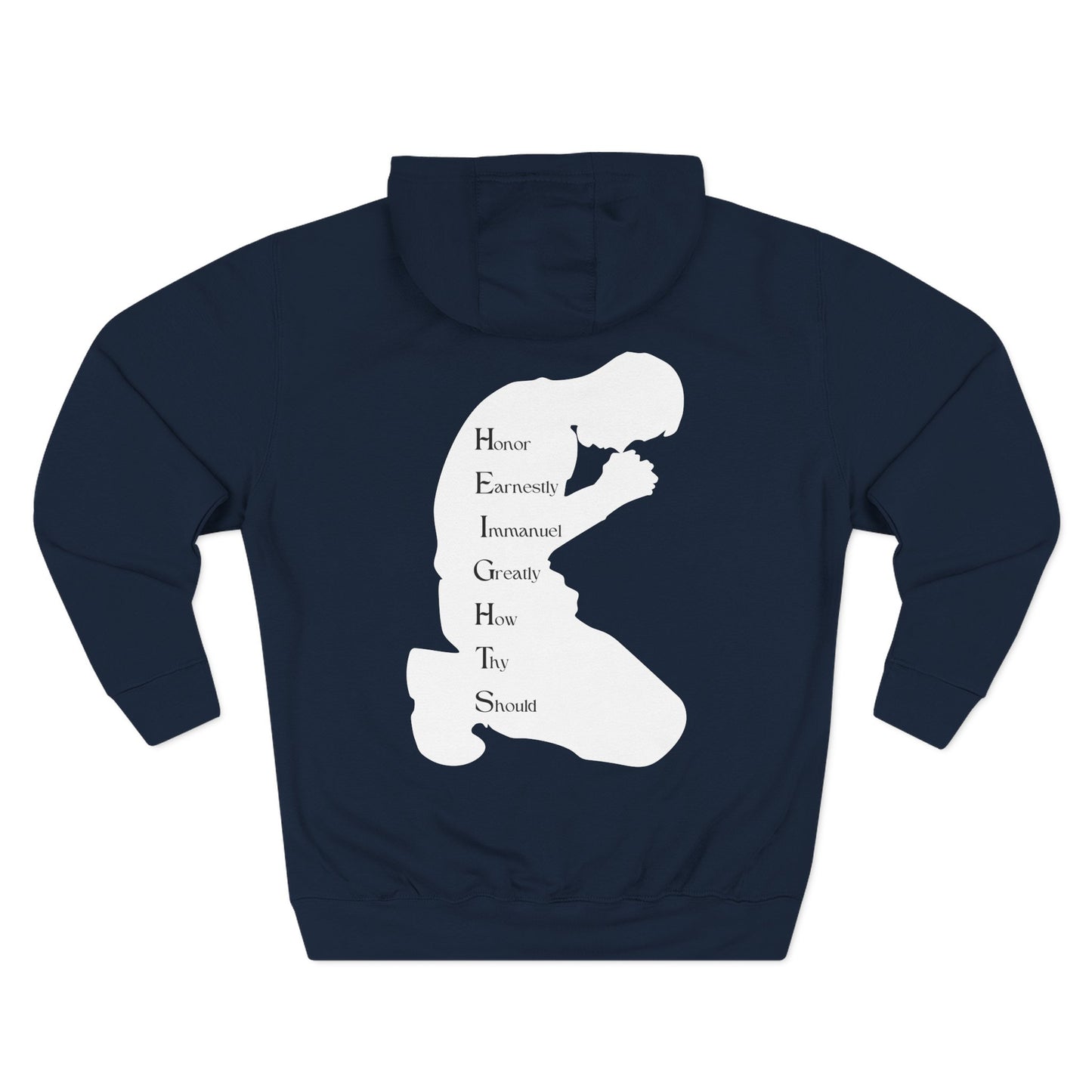 Adult Heights White Pullover Hoodie