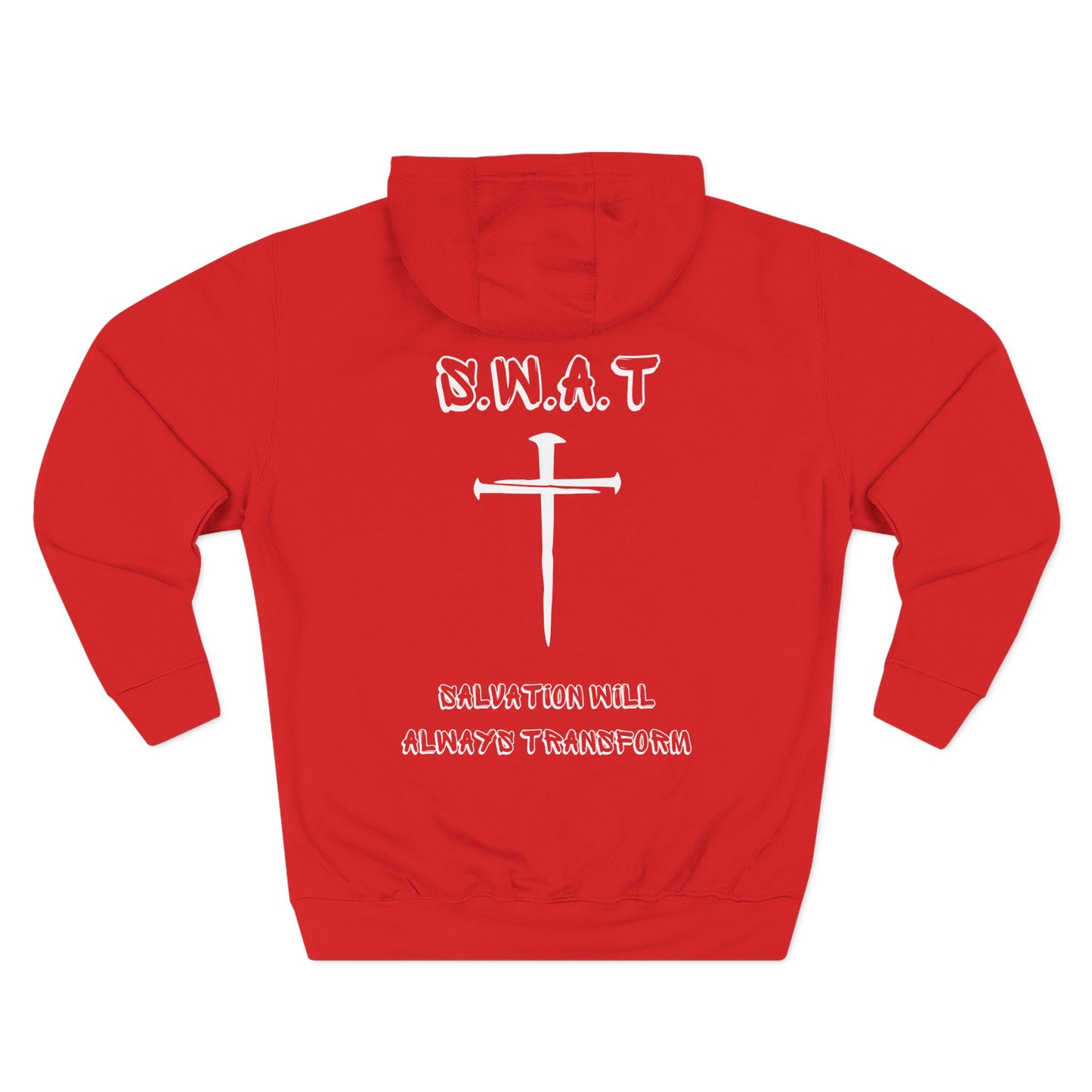 Swat Christian White Words Hoodie