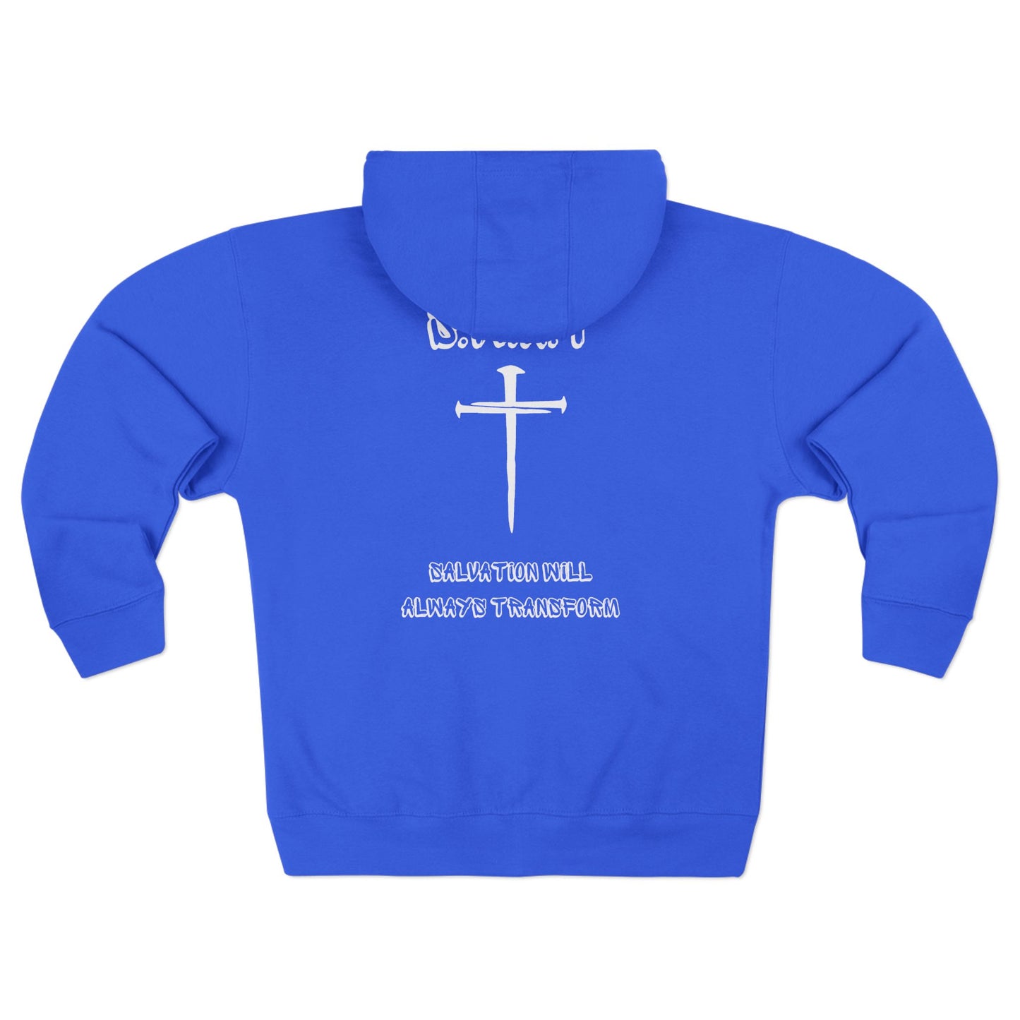 Adult Swat Christian White Words Zipper Hoodie