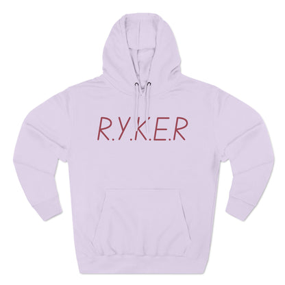 RYKER Christian Marron Letters Hoodie