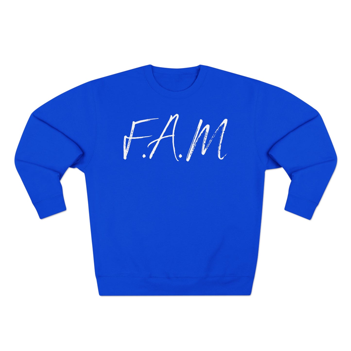 Adult Fam White Words Crewneck