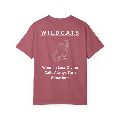 Wildcats Christian White Letters & Image Specialty