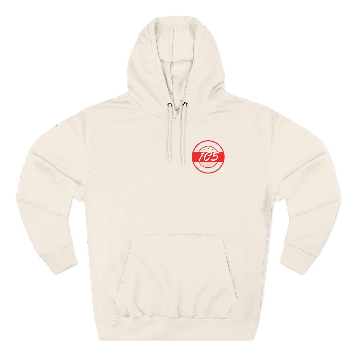Adult 105 Christian Red and White Letters Hoodie