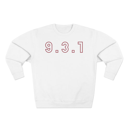 931 Crewneck Marron Words