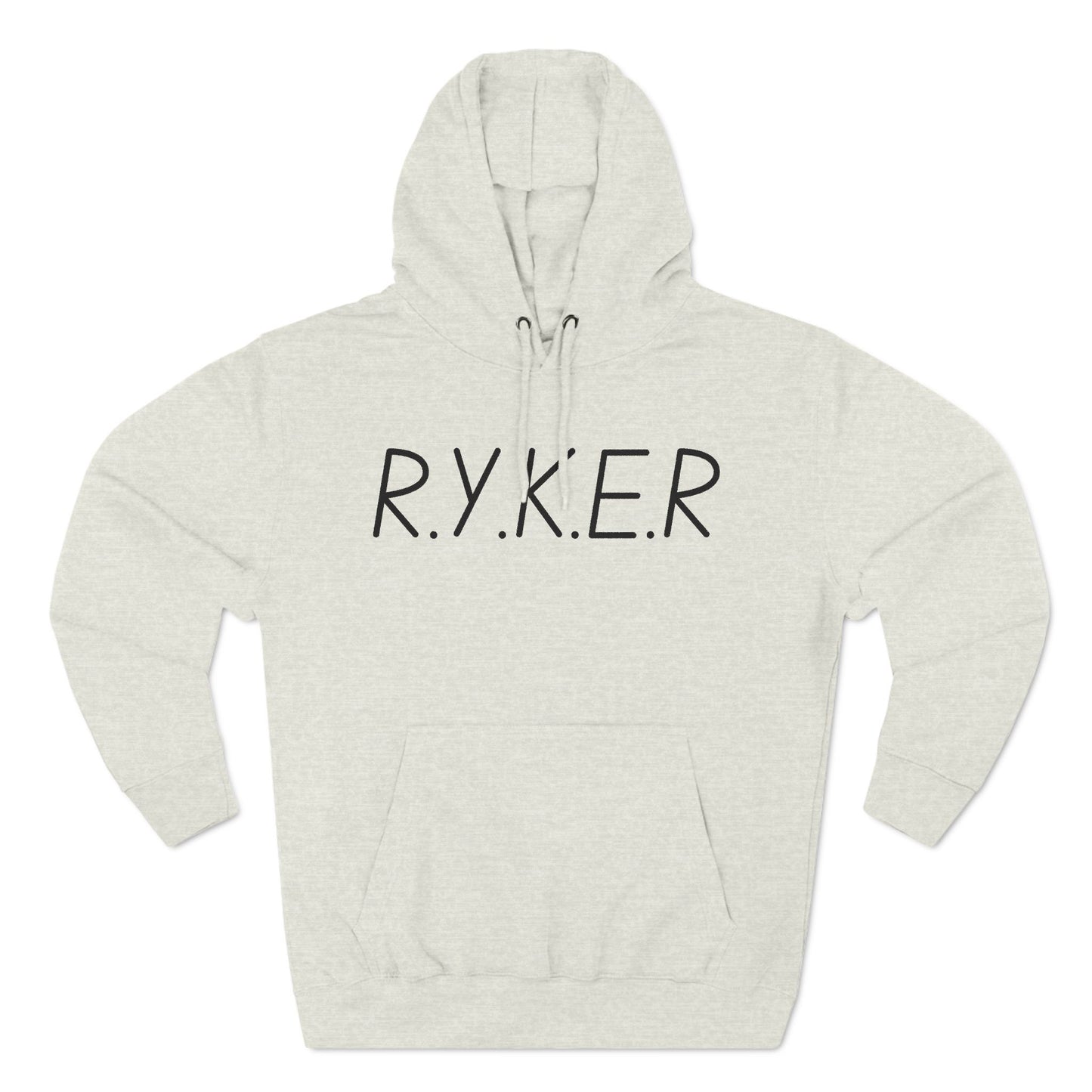 RYKER Christian Black Letters Hoodie
