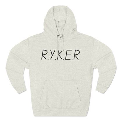 RYKER Christian Black Letters Hoodie