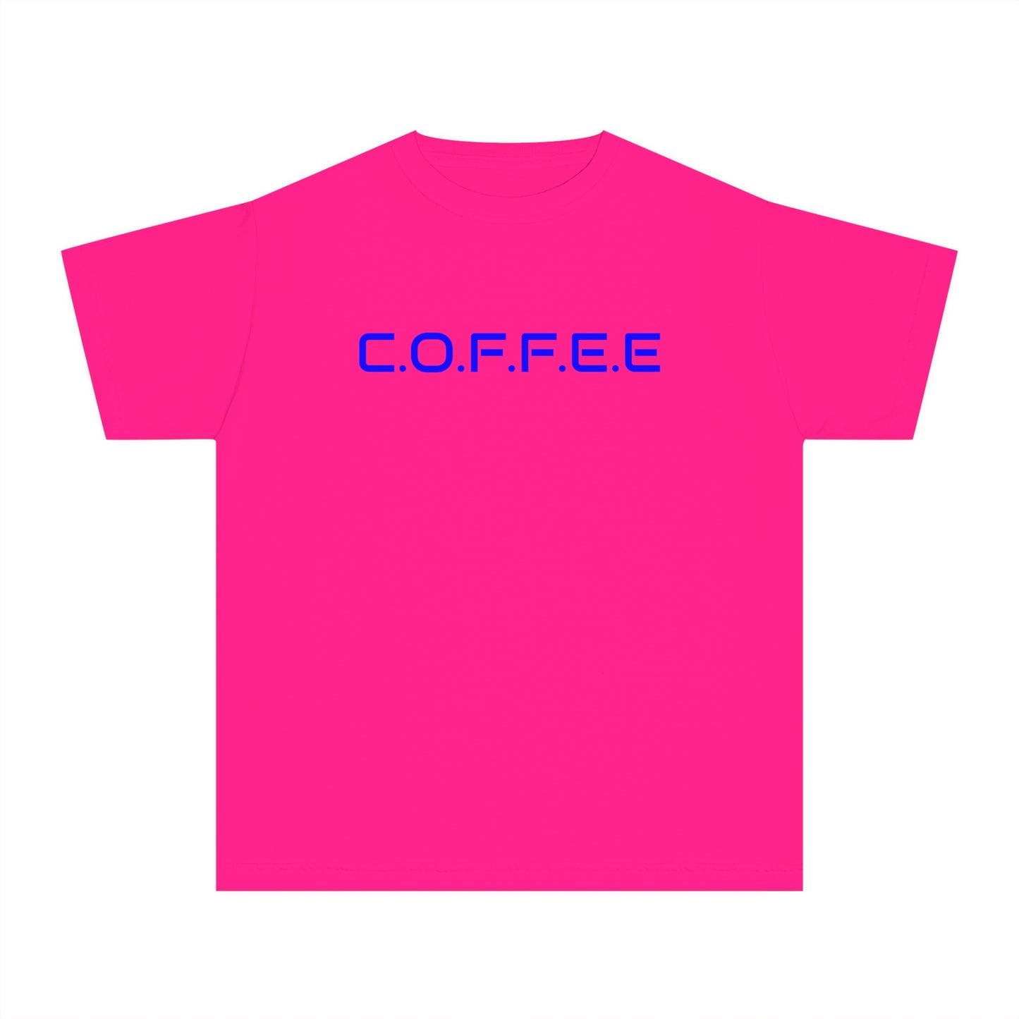 Youth Adult Coffee Christian Blue Words Only