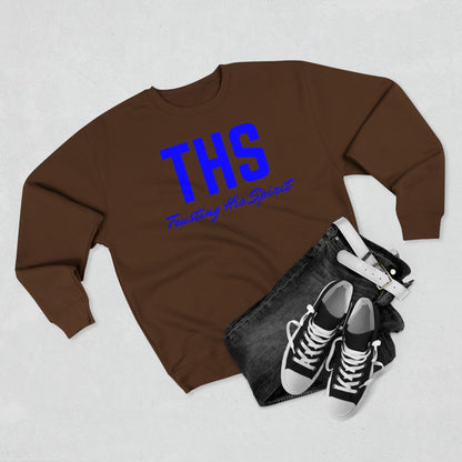 Adult THS Christian Blue Letters Crewneck