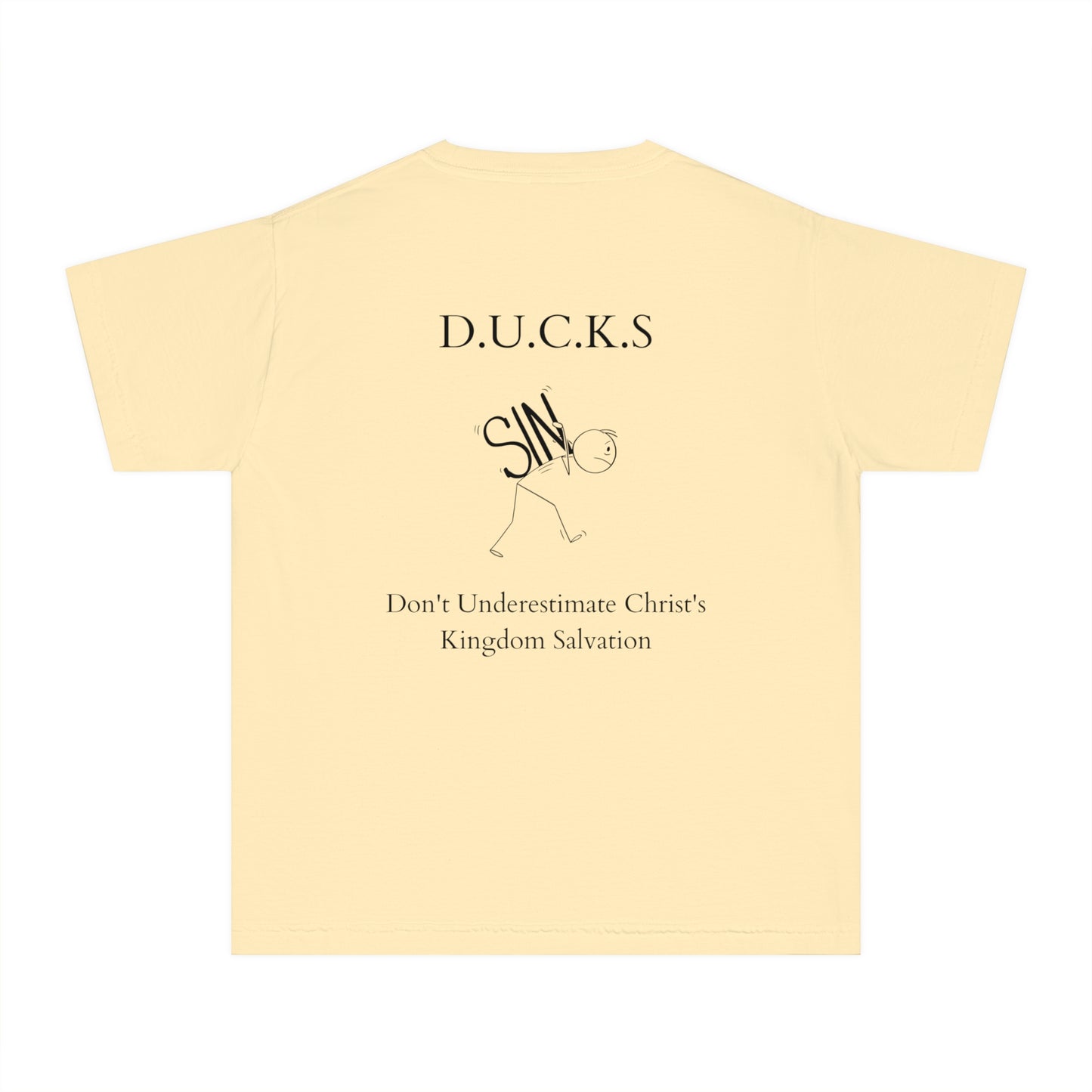 Youth Ducks Christian Black Words