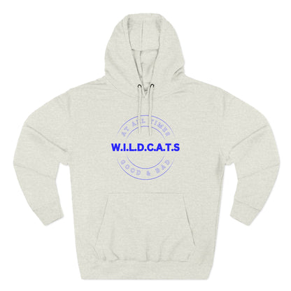 Wildcats Christian Blue Letters & Picture Hoodie