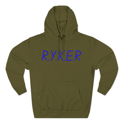 RYKER Christian Blue Letters Hoodie