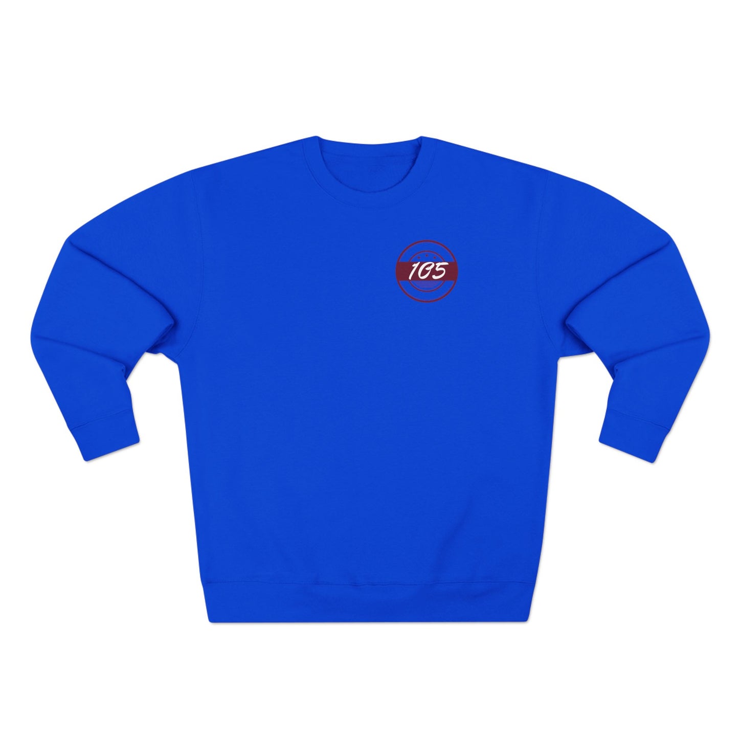Adult 105 Christian Marron and White Letters Crewneck