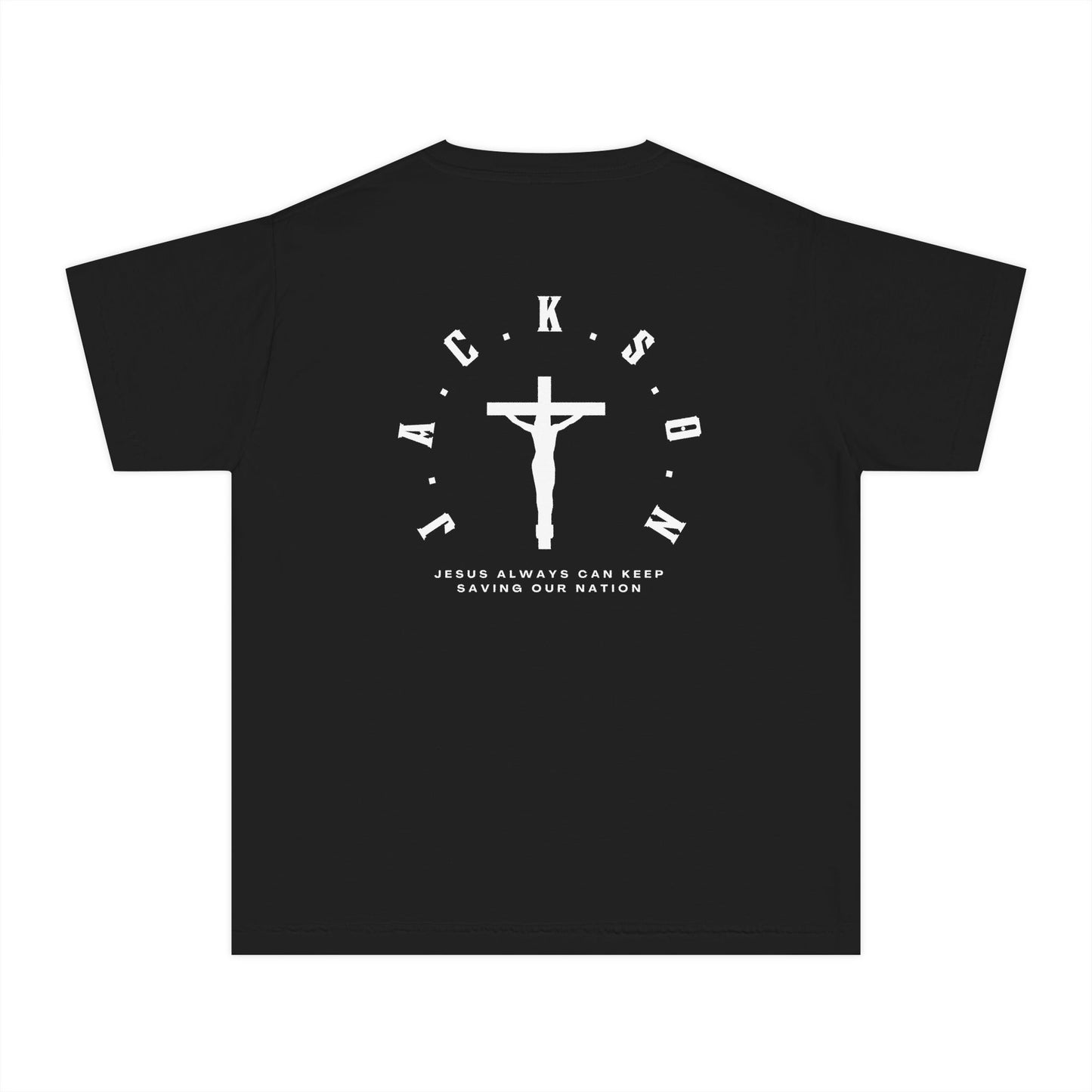 Youth JACKSON Christian White Words Heavyweight Tee