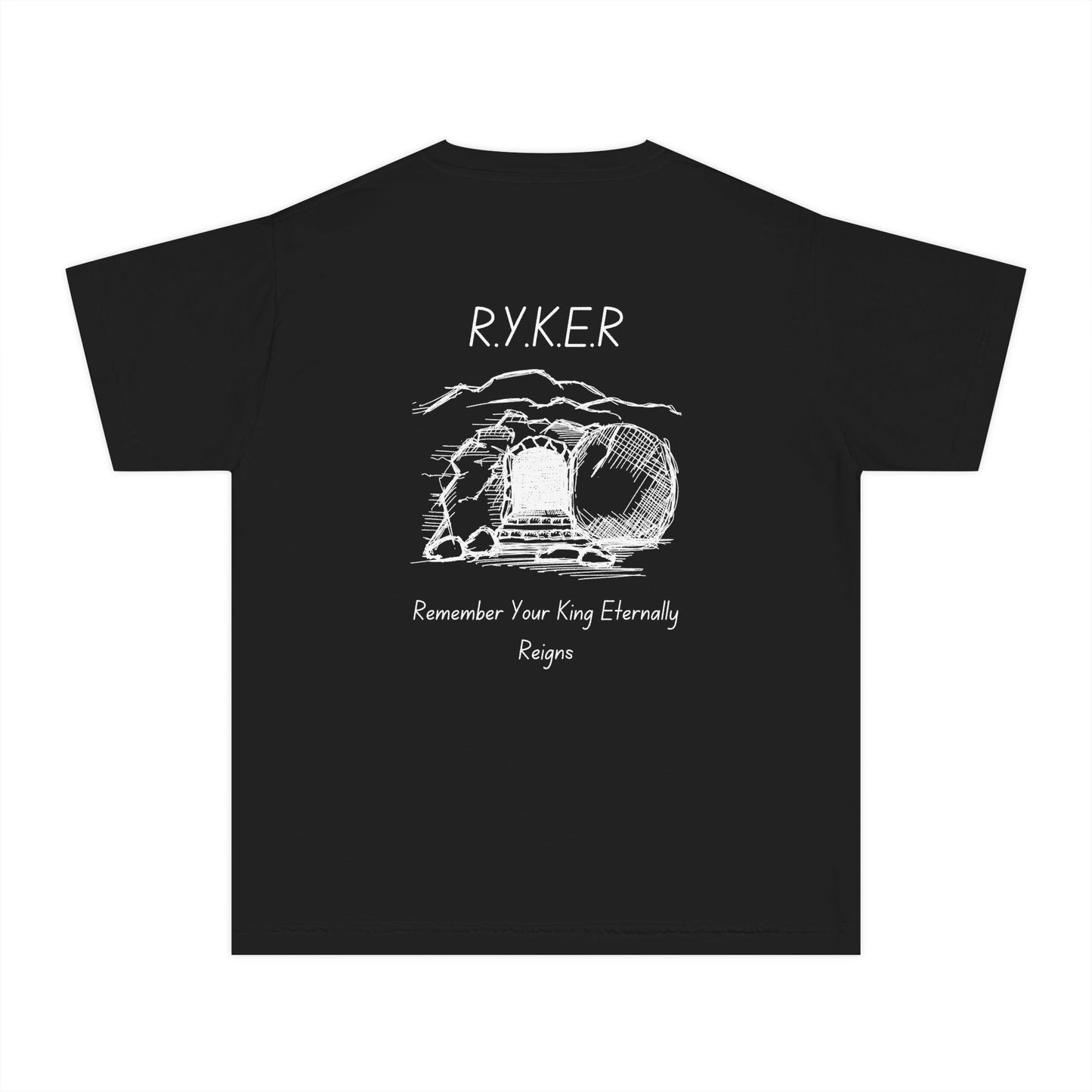 Youth RYKER Christian White Words Heavyweight Tee