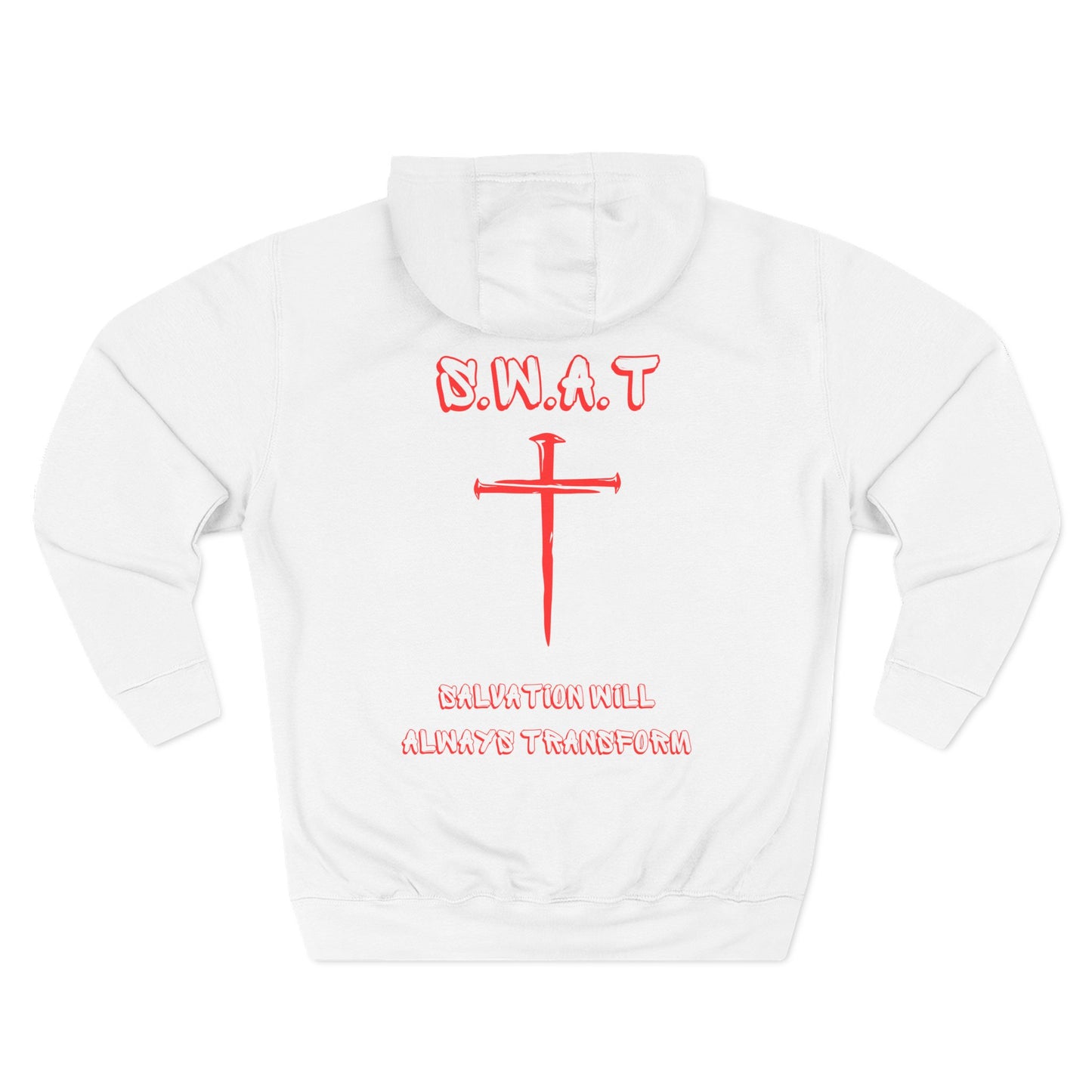 Swat Christian Red Words Hoodie