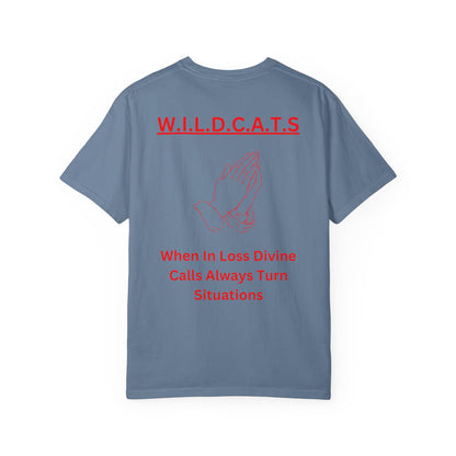 Wildcats Christian Red Letters & Picture