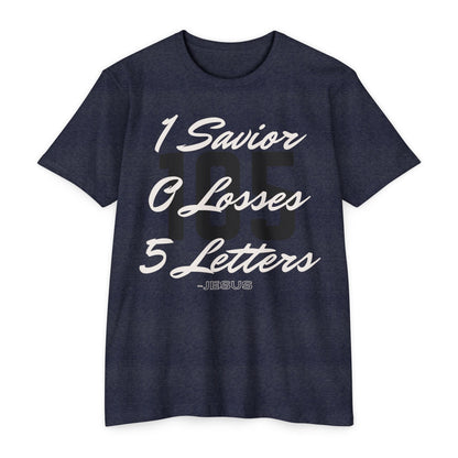 Adult 105 Christian White and Black Letters Premium tee