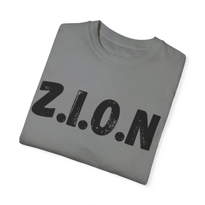 Adult Zion Black Words & Image