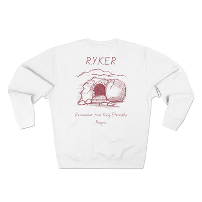 RYKER Christian Marron Letters Crewneck