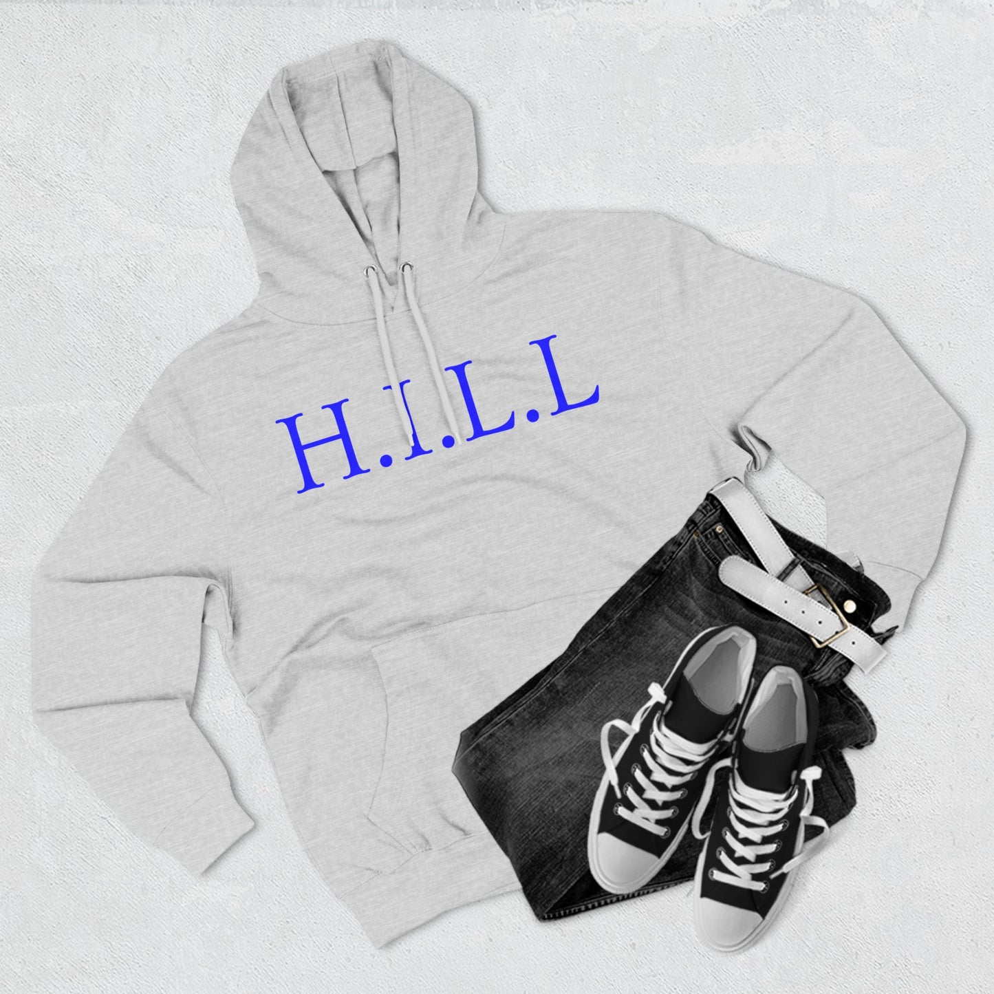 Hill Christian Blue Words Hoodie