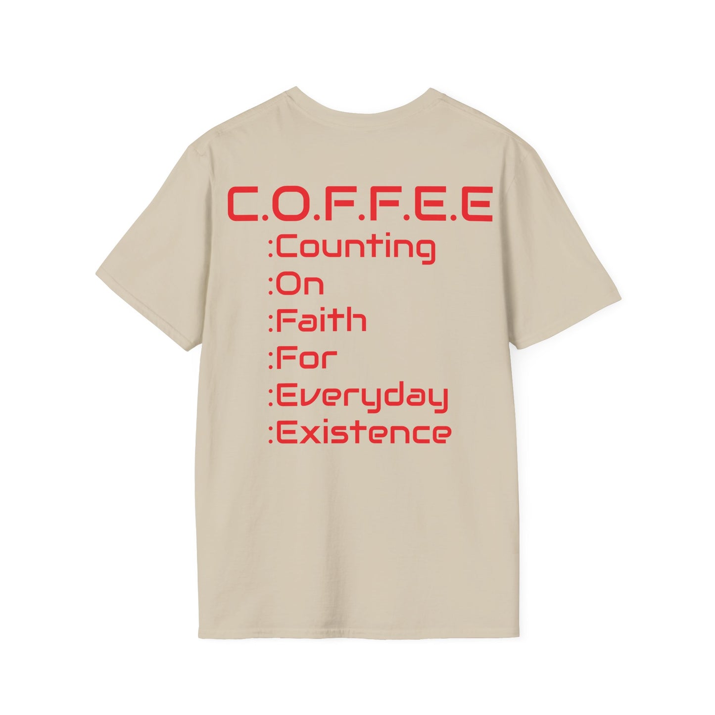 Adult Coffee Christian Red Words Only