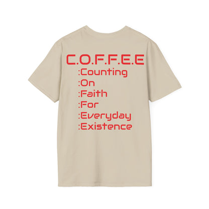 Adult Coffee Christian Red Words Only