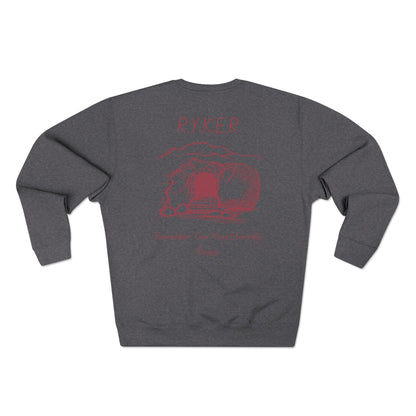 RYKER Christian Marron Letters Crewneck