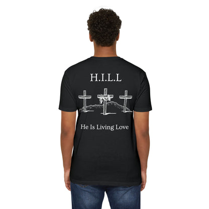 Adult Hill Christian White Words Premium tee