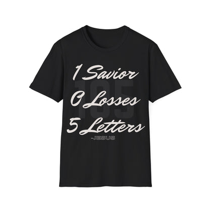 Adult 105 Christian White and Black Letters
