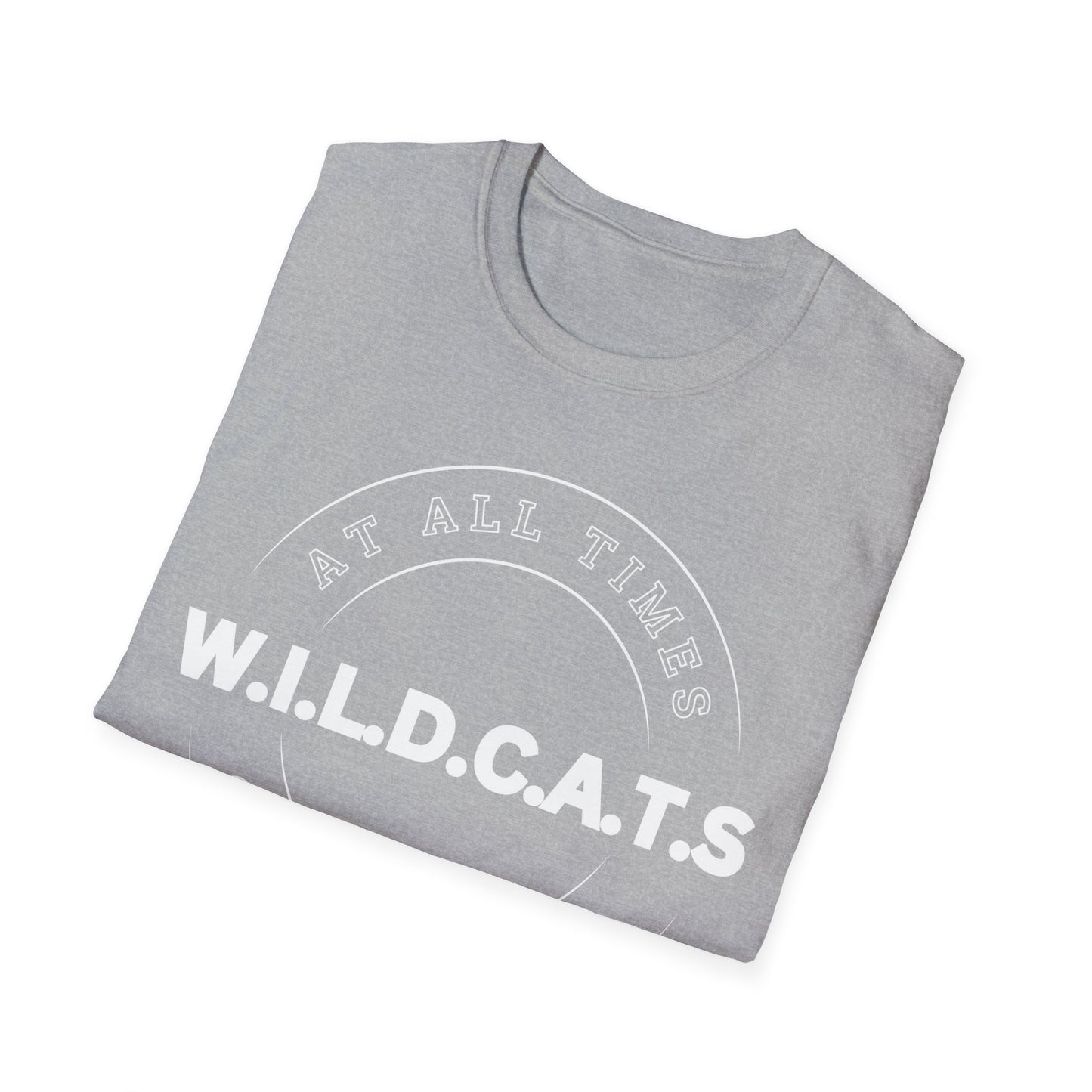 Wildcats Christian White Letters & Picture