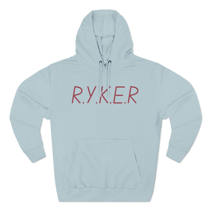 RYKER Christian Marron Letters Hoodie