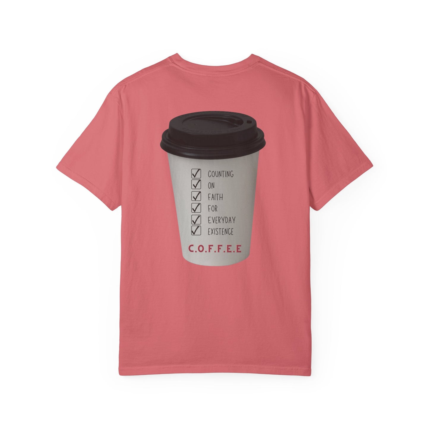 Adult Coffee Christian White Letters & Image