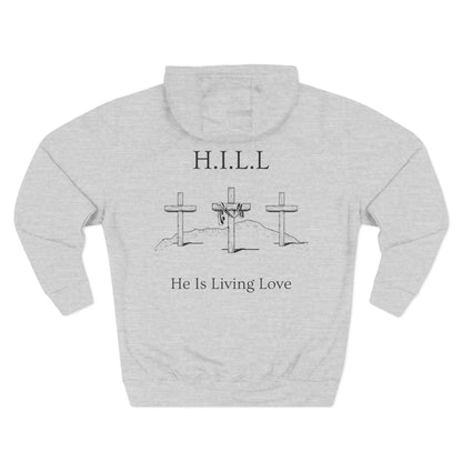 Adult Hill Christian Black Words Pullover Hoodie