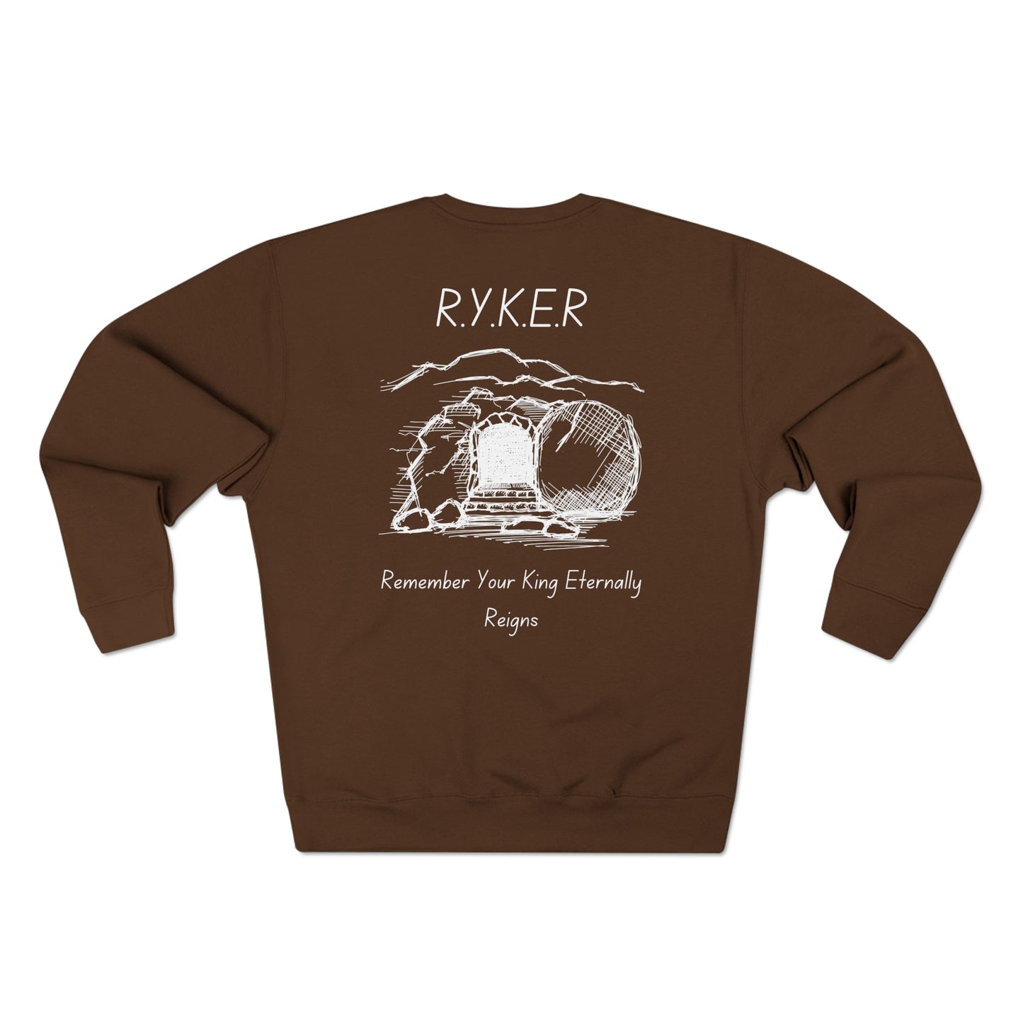 RYKER Christian White Letters Crewneck