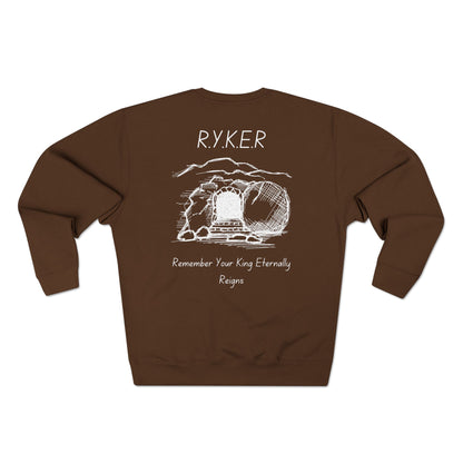 RYKER Christian White Letters Crewneck