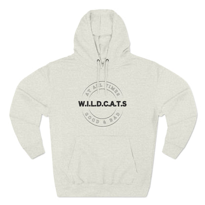 Wildcats Christian Black Letters & Picture Hoodie