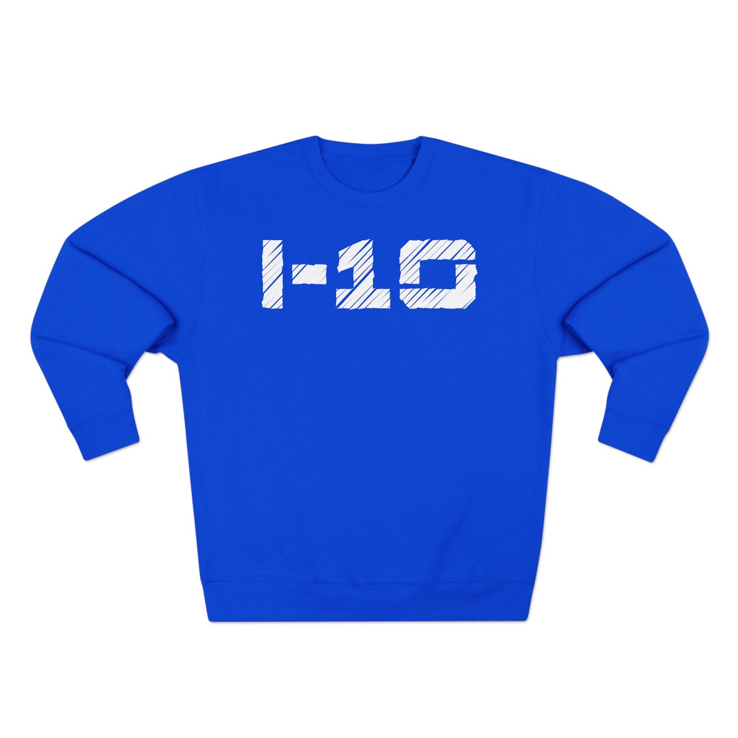 Adult I-10 Christian White Words Crewneck