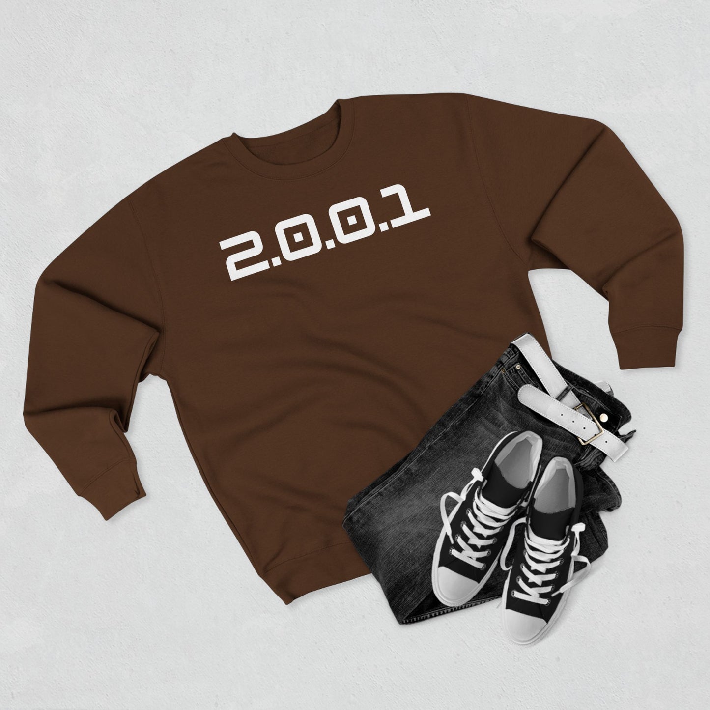 2001 Christian Crewneck White Words