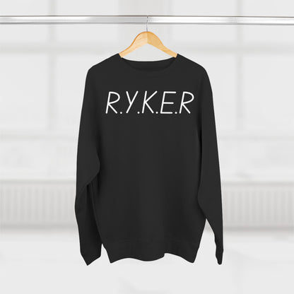 Adult RYKER Christian White Letters Crewneck