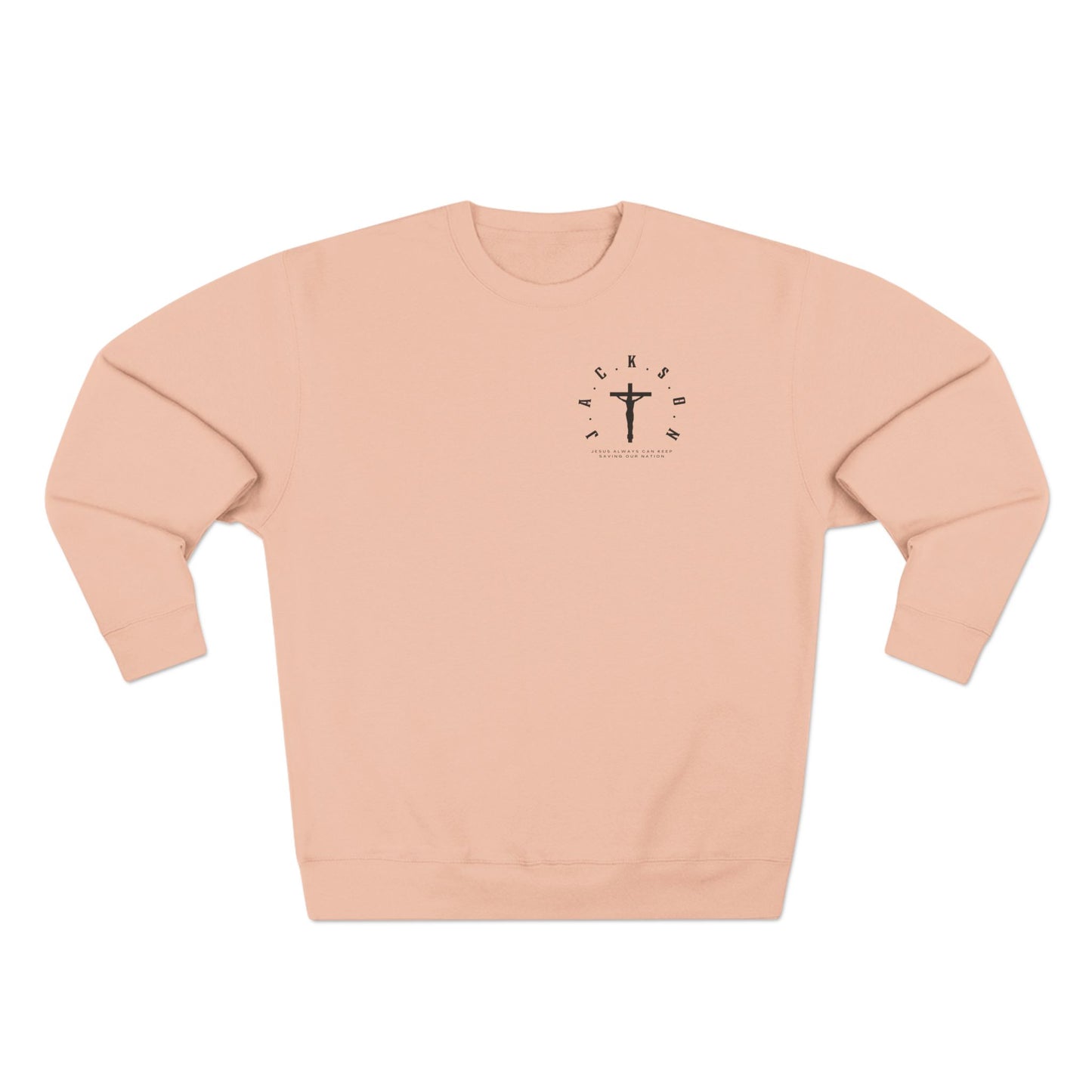 Jackson Black Cross & Letters Crewneck