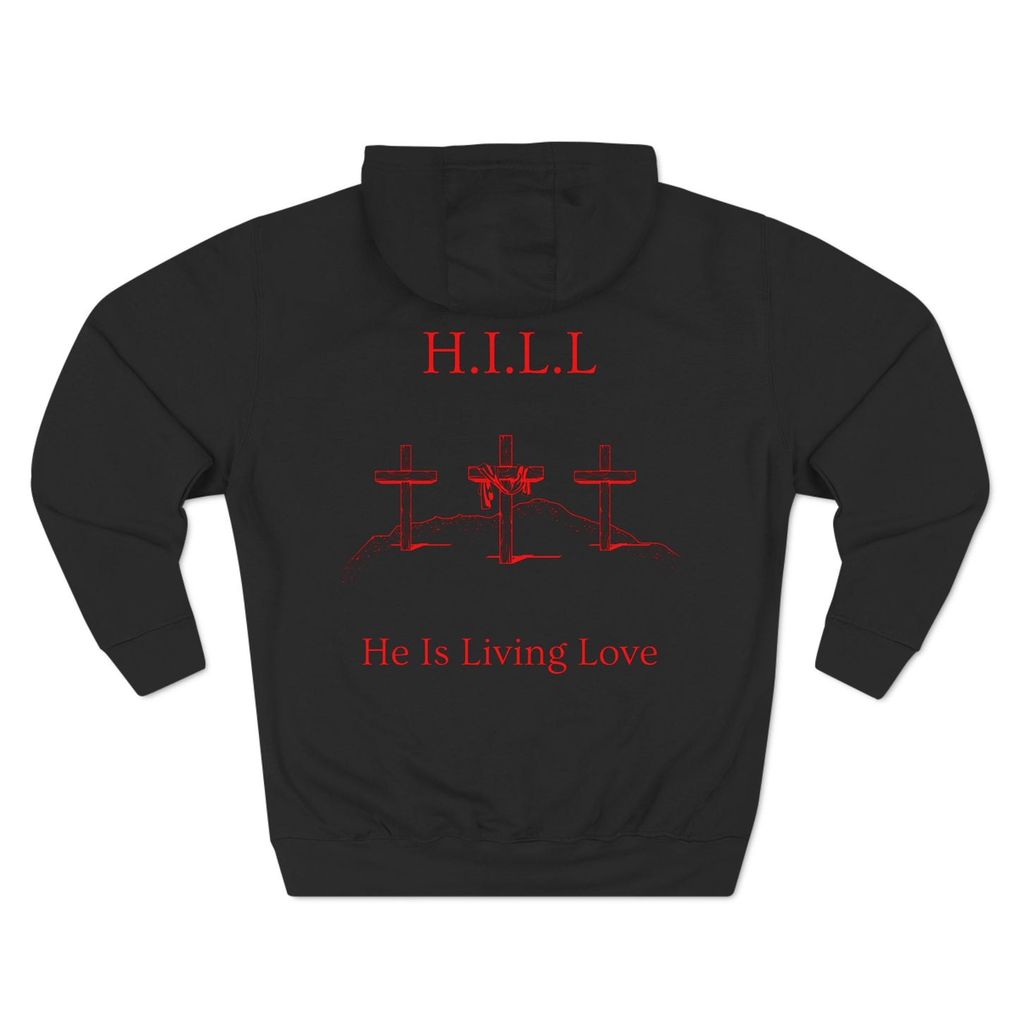 Hill Christian Red Words Hoodie