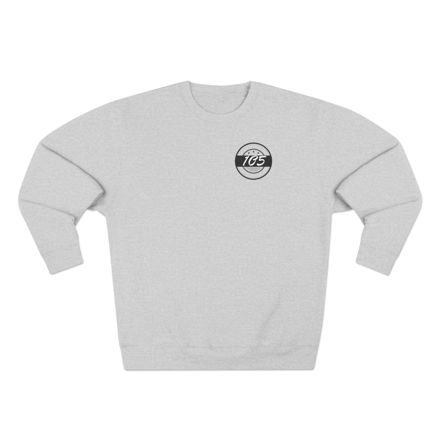 Adult 105 Christian Black and White Letters Crewneck