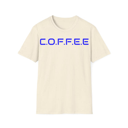 Adult Coffee Christian Blue Words Only