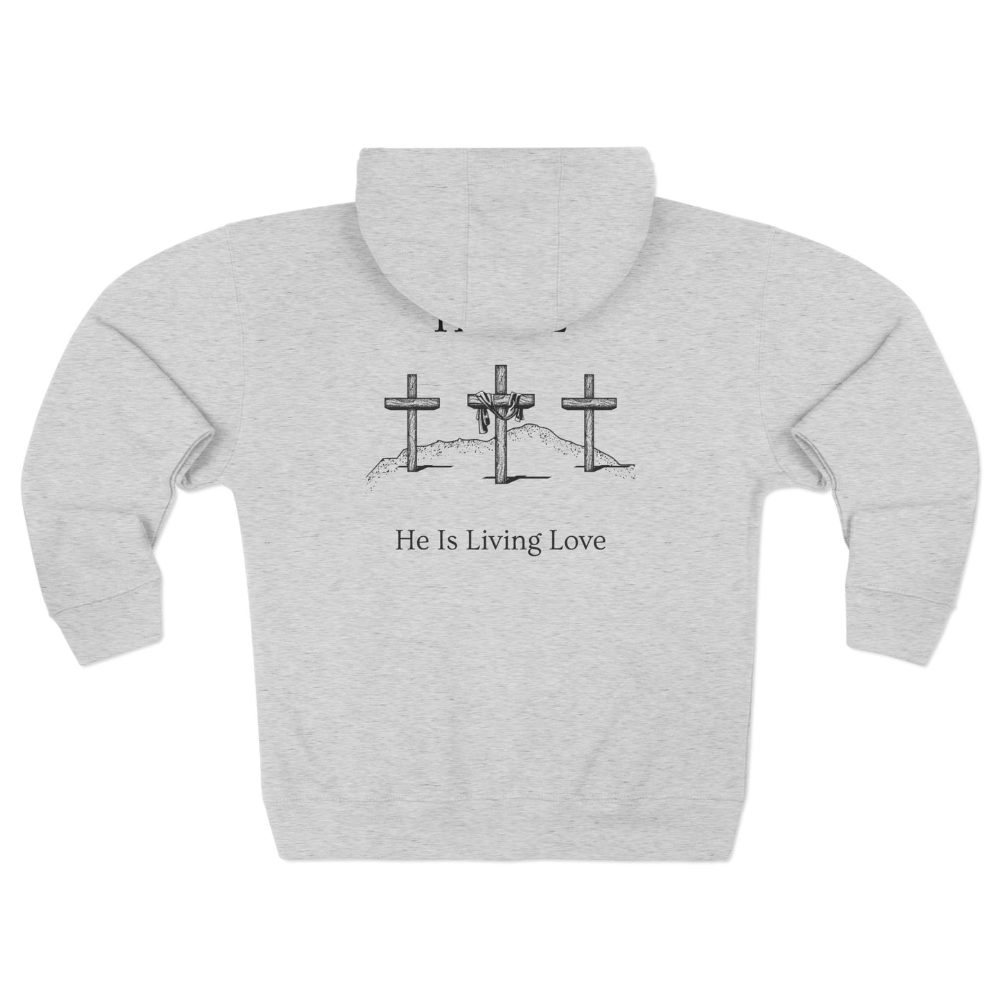 Hill Christian Black Words Hoodie Zipper