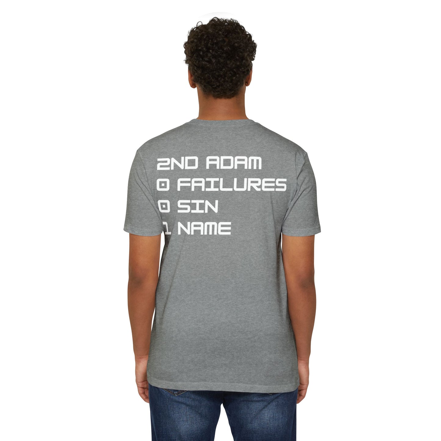 Adult 2001 Christian White Words Premium Tee